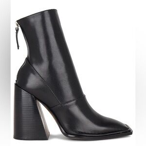 Alias Mae Eden Black Leather Block-Heel Ankle Boot